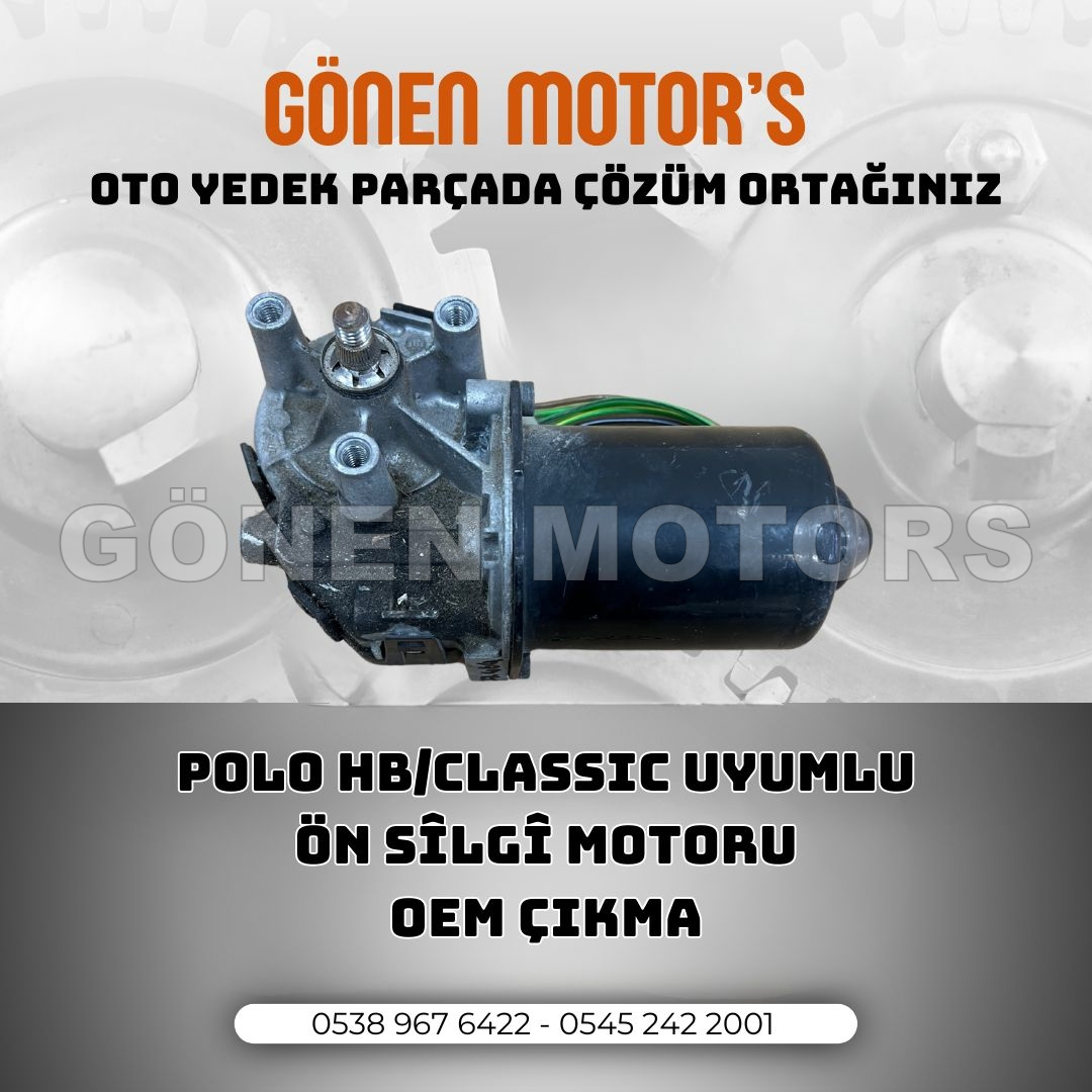 044 - VOLKSWAGEN POLO ÖN CAM SİLECEK MOTORU 1995 / 2002 6X0 955 119